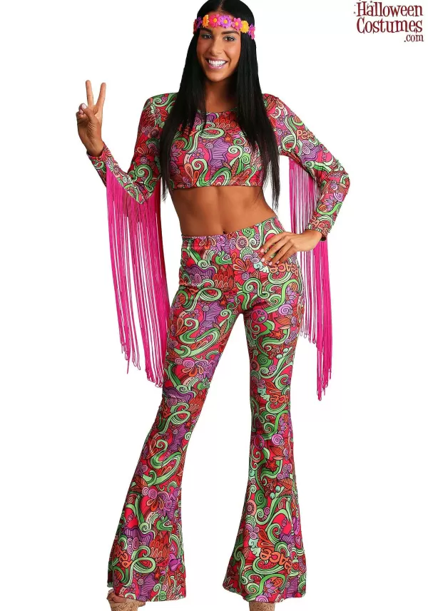 Shop Women'S Hippie World Peace Costume Sexy Costumes