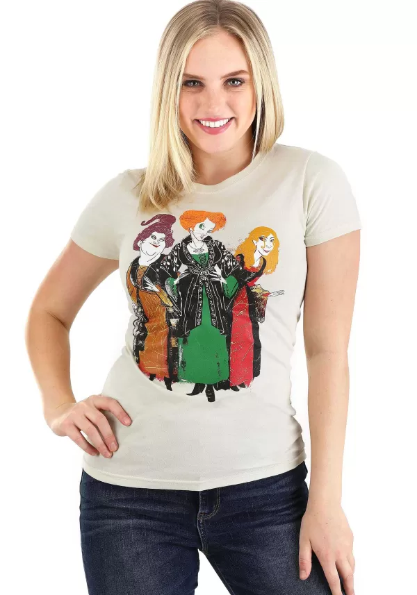 New Women'S Hocus Pocus 3 Sisters T-Shirt Halloween Clothes