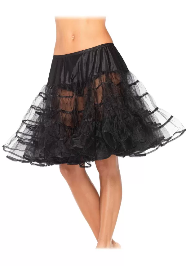 New Women'S Knee Length Black Petticoat Petticoats