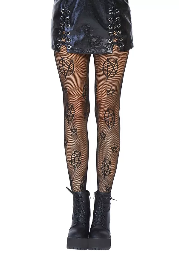 Cheap Women'S Occult Net Tights Fishnet Stockings