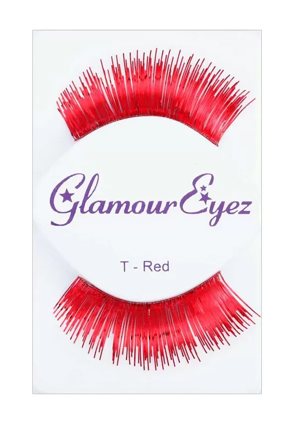 Cheap Women'S Red Glamour Costume Eyelashes Makeup