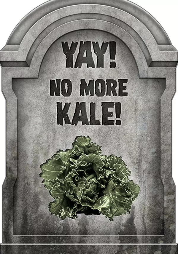 Cheap Yay! No More Kale! Tombstone Halloween Decoration Kid Friendly D Cor