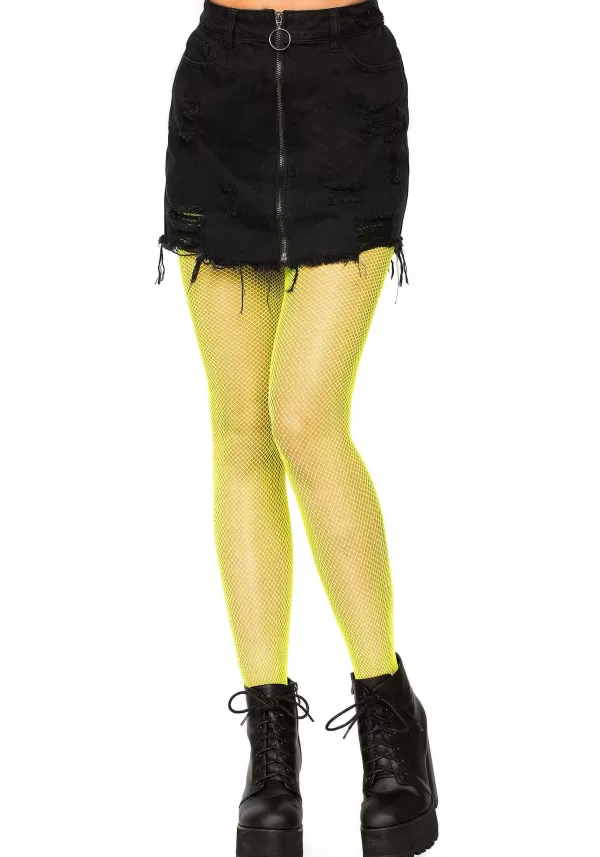 Cheap Yellow Nylon Fishnets For Women Fishnet Stockings
